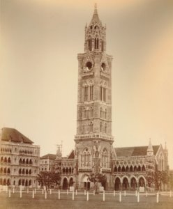 KITLV 92014 - Bourne and Shepherd - Council Building of the University of Bombay in India - Around 1860 photo