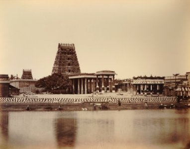 KITLV 92071 - Unknown - Parthasarathy temple in Madras, India - Around 1870 photo