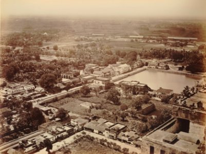 KITLV 92075 - Unknown - Tiruchirapalli in India, as seen from the rock - Around 1870 photo