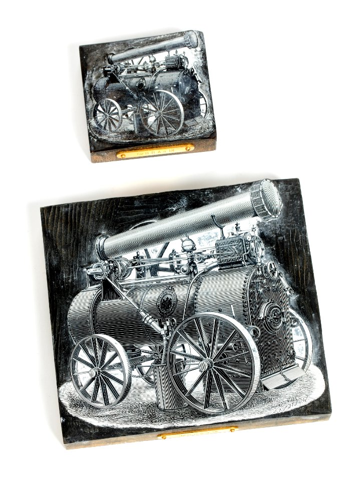 Klichéer av lokomobiler, 1880 - Hallwylska museet - 108583