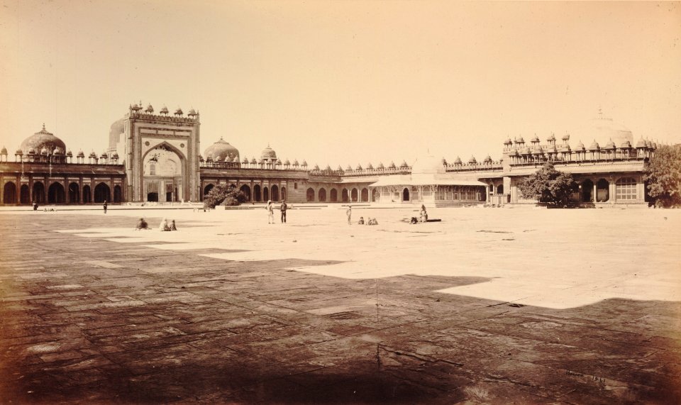KITLV 92143 - Samuel Bourne - Sheikh Salim Chishti shrine at Fatehpur Sikri in India - Around 1870