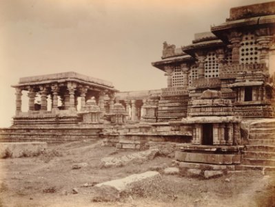 KITLV 92184 - Unknown - Halabidi temple in India - Around 1870