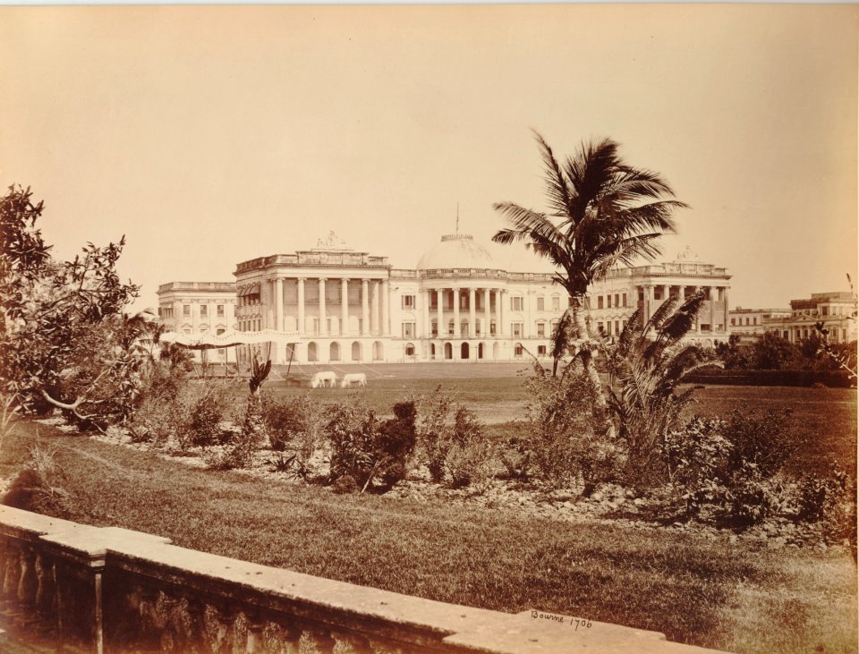 KITLV 91932 - Samuel Bourne - Government House in Calcutta in India - Around 1860-1870