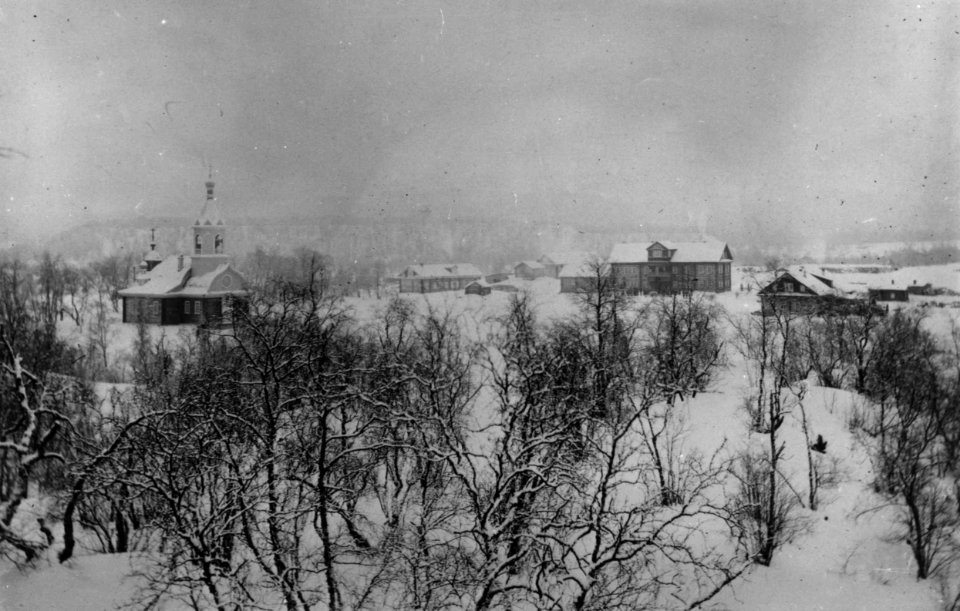 Klosterkirken i Petsjenga (Petsamo) i Russland i 1890-årene - Norsk folkemuseum - NF.08407-016