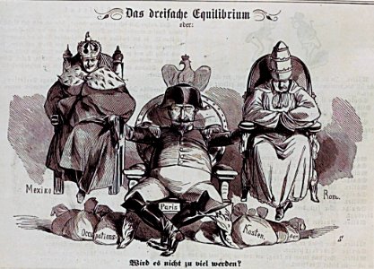 Kladderadatsch 1863 0180 - napoleon mexiko rom