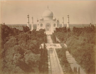 KITLV 91968 - Unknown - Taj Mahal at Agra in India - Around 1860 photo