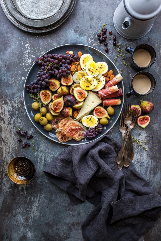 Food fruits coffee