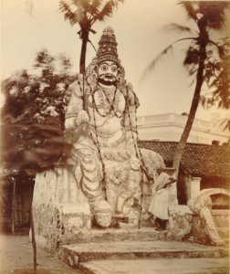 KITLV 92073 - Unknown - Sculpture at Madras, India - Around 1870 photo