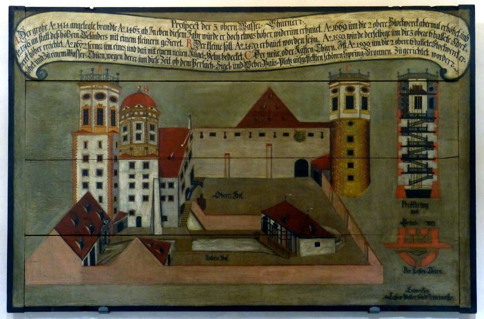 Kleiner Wasserturm Augsburg, Tafelbild 2