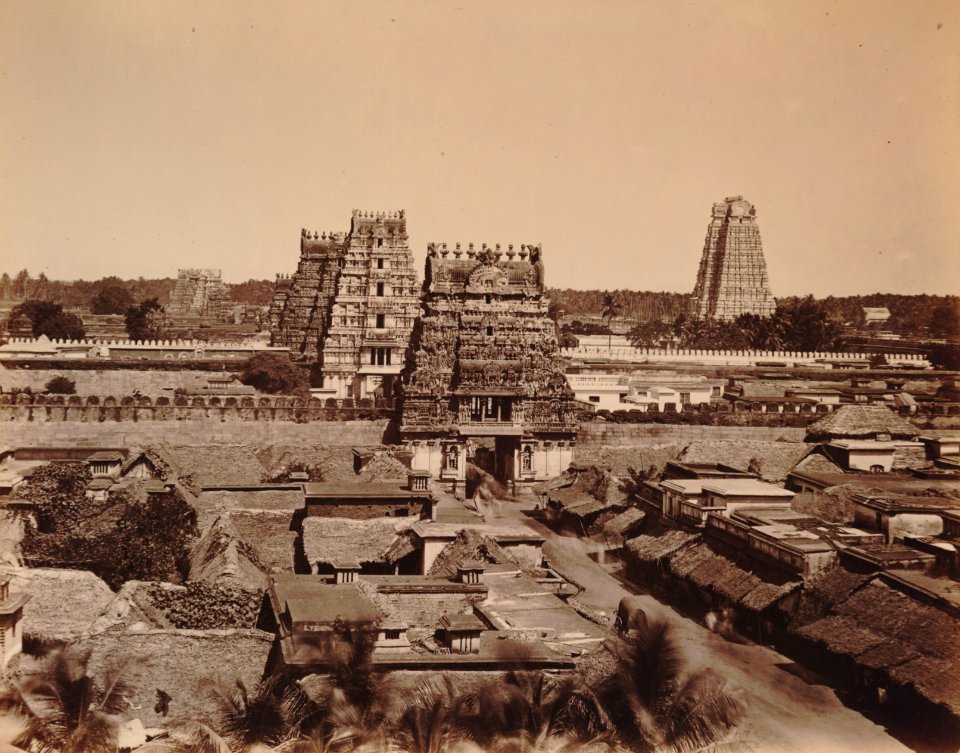 KITLV 92170 - Unknown - Ranganatha temple complex at Srirangam in India - Around 1870