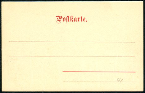 Knackstedt & Näther Stereoskopie 0801 Deutschland, Hamburg, Wandbereiter-Brook, Adressseite der Postkarte, ungeteilte Rückseite