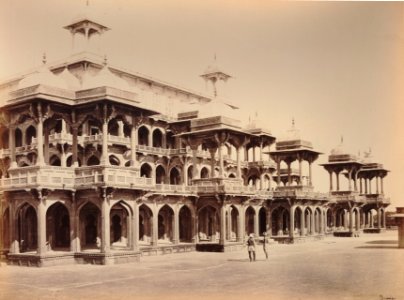 KITLV 92194 - Samuel Bourne - Akbar mausoleum at Sikandara in India - Around 1860
