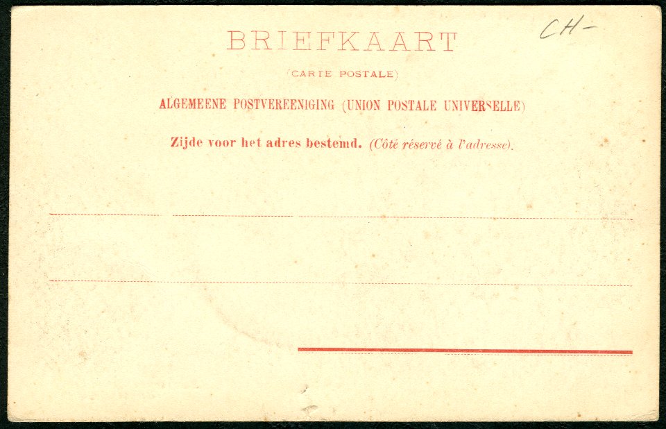 Knackstedt & Näther Stereoskopie 0889 Zwitzerland. Suisse. Scheidegg, Adressseite Briefkaart Carte Postale Zijde voor het adres bestemd Côté réservé à l'adresse