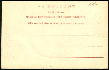Knackstedt & Näther Stereoskopie 0889 Zwitzerland. Suisse. Scheidegg, Adressseite Briefkaart Carte Postale Zijde voor het adres bestemd Côté réservé à l'adresse