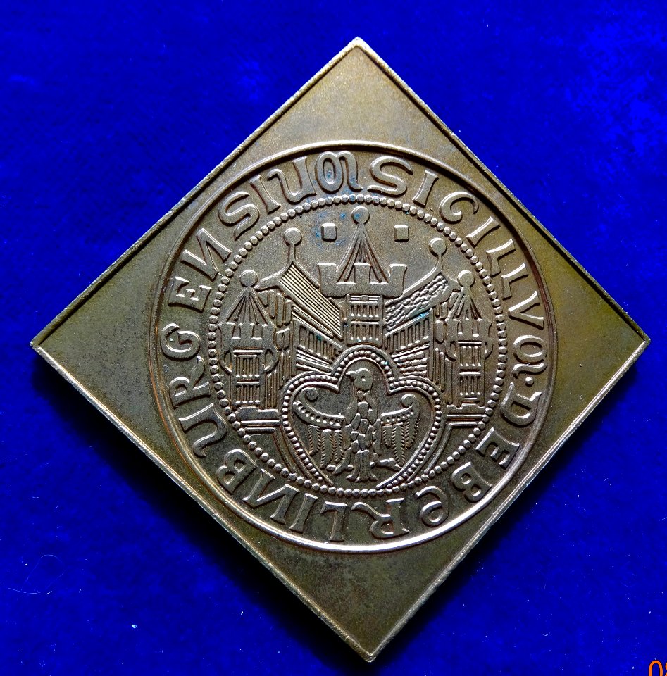 Klippe Medal Town Seal Berlin 1253, obverse