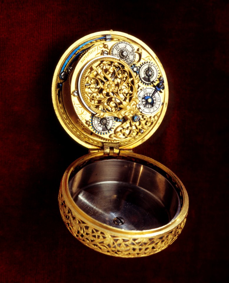 Klocka, T Tompion, ca 1680 - Livrustkammaren - 56163