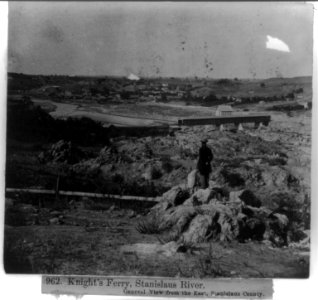 Knight's Ferry, Stanislaus River - General view from the East, Stanislaus County LCCN2002721679