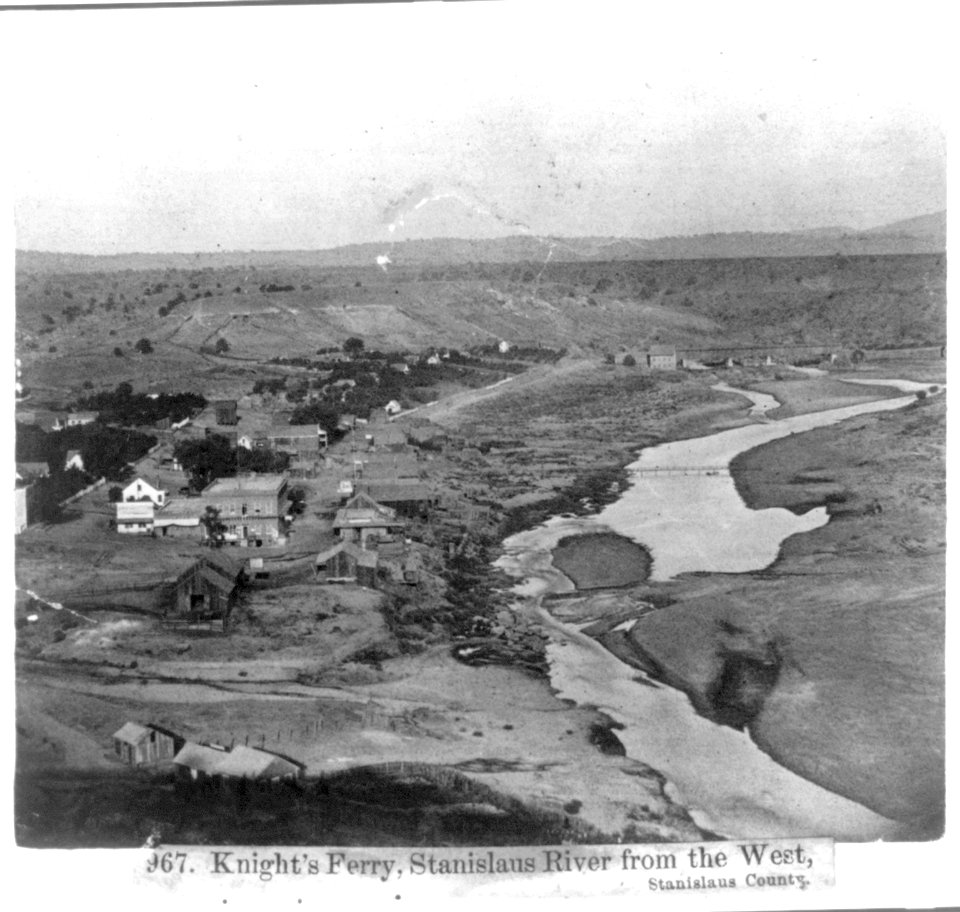 Knight's Ferry, Stanislaus River from the West, Stanislaus County LCCN2002725356