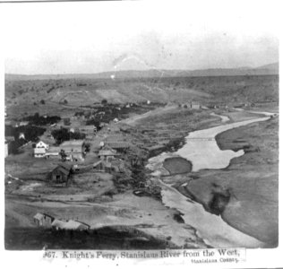 Knight's Ferry, Stanislaus River from the West, Stanislaus County LCCN2002725356