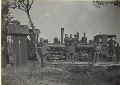 Kleine Lokomotiven für Munitions Bergung. (Terzo, Mitte Mai 1918.) (BildID 15665034)