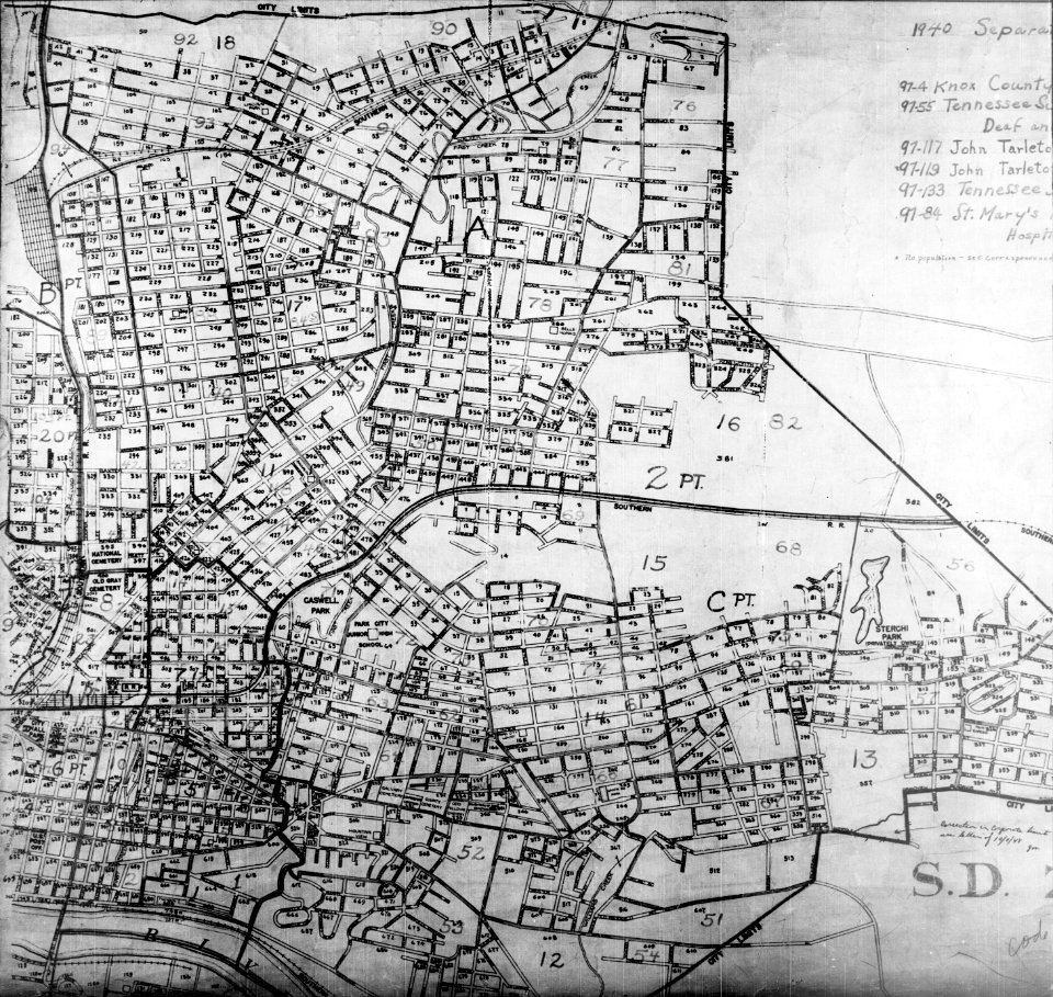 Knoxville-1940-census-map-tn2