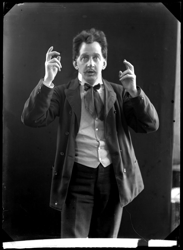 Knut Lambert in Måttligt skämt at Dramatiska teatern 1905 - SMV - GL017