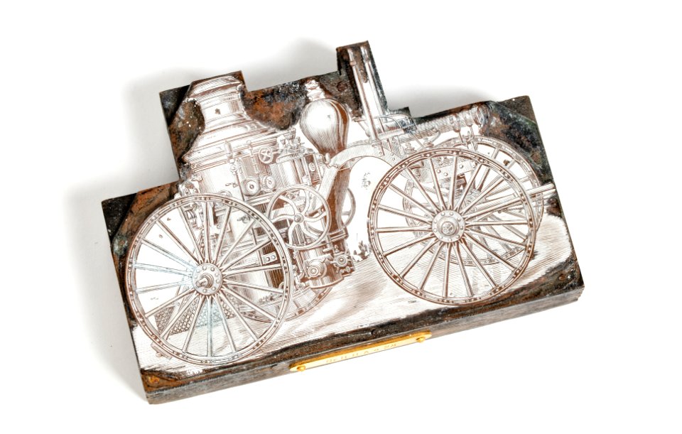 Kliché av ångspruta, 1880 - Hallwylska museet - 108592