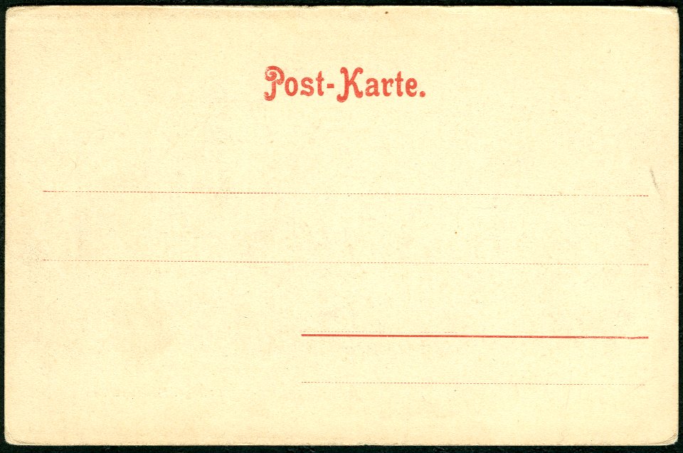 Knackstedt & Näther Stereoskopie 0530 Chicago. Freimaurerhaus. Adressseite der Post-Karte