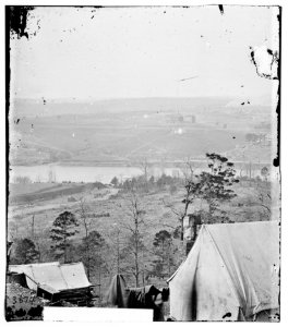 Knoxville, Tenn. Environs of Knoxville seen from south bank of Tennessee River; East Tennessee University in middle distance LOC cwpb.03478
