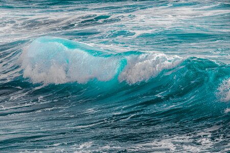 Sea foam spray photo