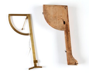 Kombinerad artillerimåttstock och artilleri “kvadrant” (100 graders vinkel) - Skoklosters slott - 92847