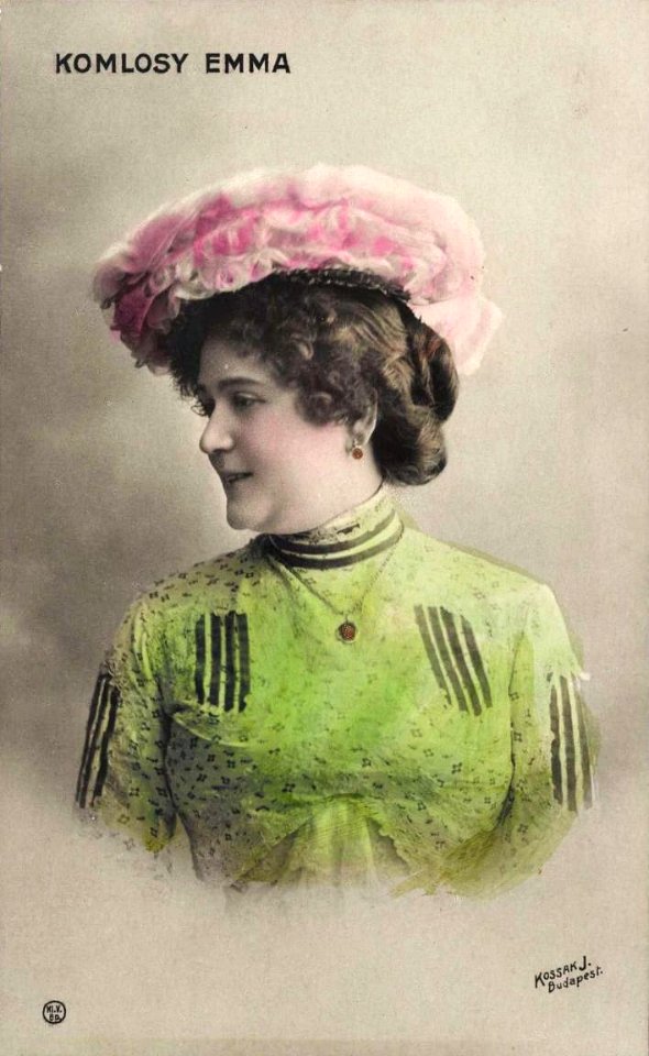 Komlóssy Emma (Kossak József felvétele)