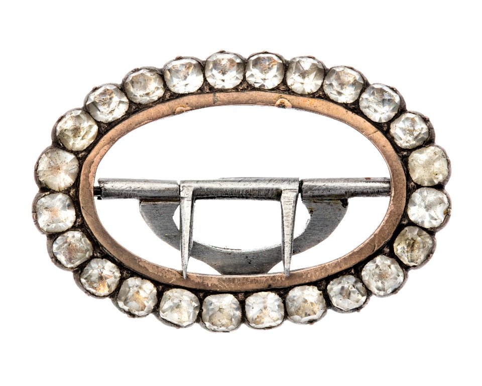 Knäspänne med strass, 1770-tal - Hallwylska museet - 110386