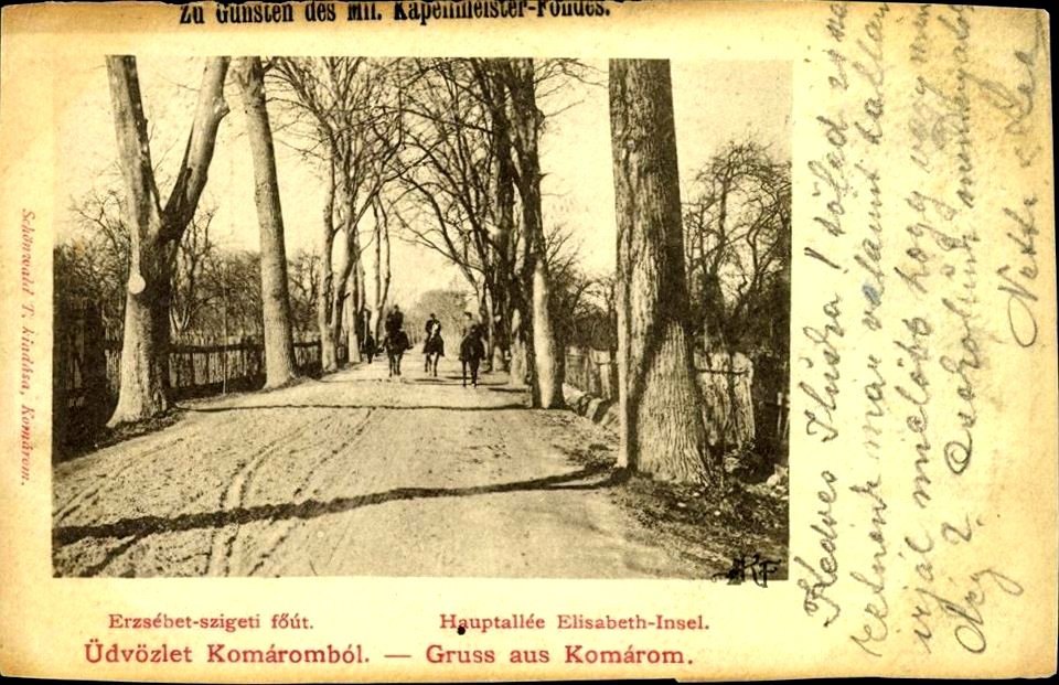 Komárom , Erzsébet sziget, 1891