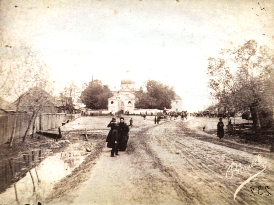 Konrad Brandel Ulica Czerniakowska kościół św. Antoniego Padewskiego ok. 1885