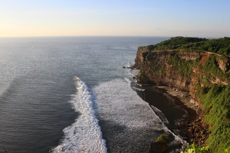 Ocean temple cliffs photo