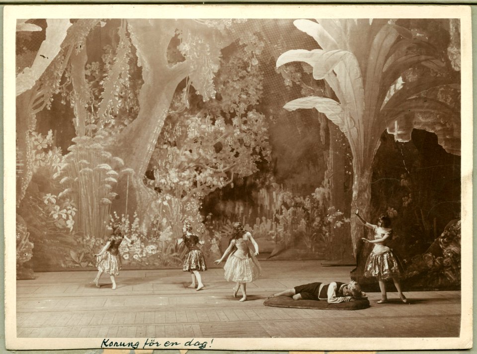 Konung för en dag, Kungliga teatern 1901. Föreställningsbild - SMV - H13 005