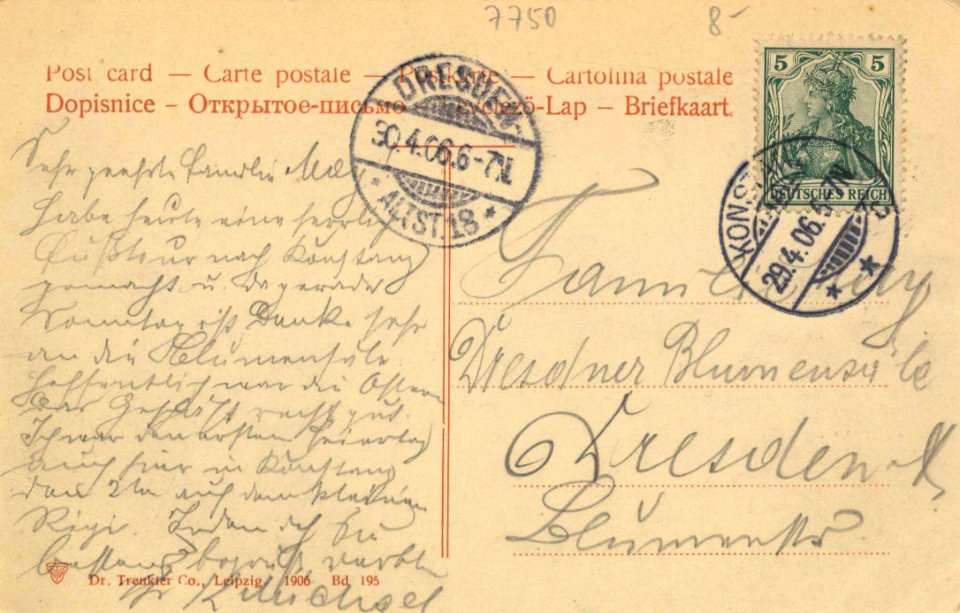 Konstanz, Baden-Württemberg - Stadtansicht von der Seestraße (back) (Zeno Ansichtskarten)