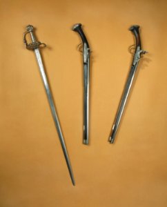 Kollage med vapen - Skoklosters slott - 22425