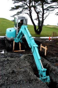 Kobelco compact excavator