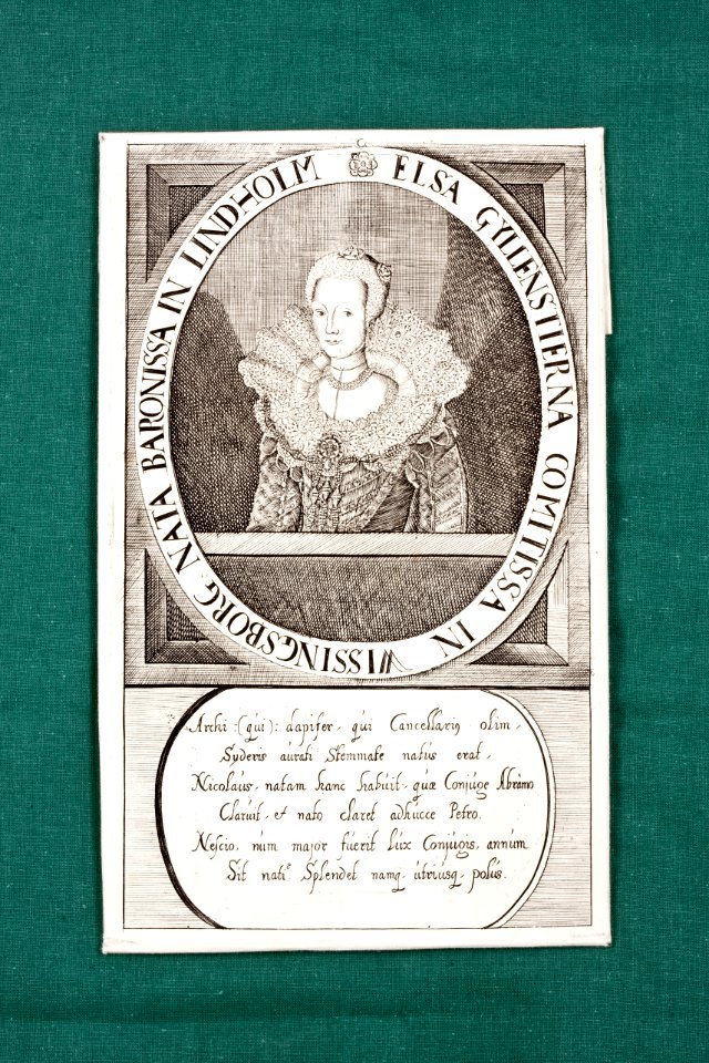 Kopparstick. Elsa Gyllenstierna - Skoklosters slott - 87019