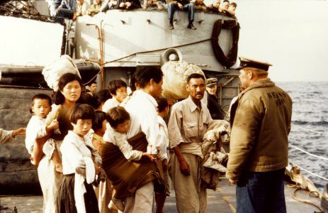 Korean War refugees aboard USS Weiss (APD-135), 16 September 1952 (80-G-K-14209)