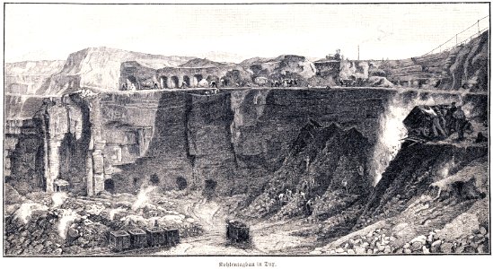 Kohlebergbau in dux