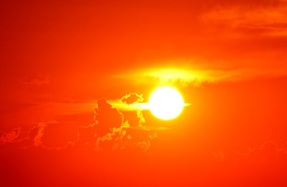 Sun afterglow dusk