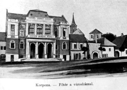 Korpona-town hall-By Borovszky