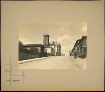 Konstantininkatu (=Meritullinkatu) 12b, 14, 9, 11. Pohjoinen palotorni - G16162 - hkm.HKMS000005-km0000m8s5