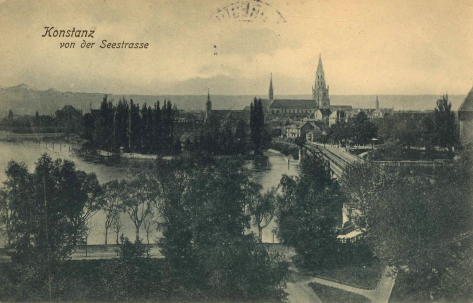 Konstanz, Baden-Württemberg - Stadtansicht von der Seestraße (Zeno Ansichtskarten)