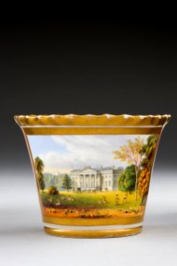 Kopp med fat. Detalj - Hallwylska museet - 87164