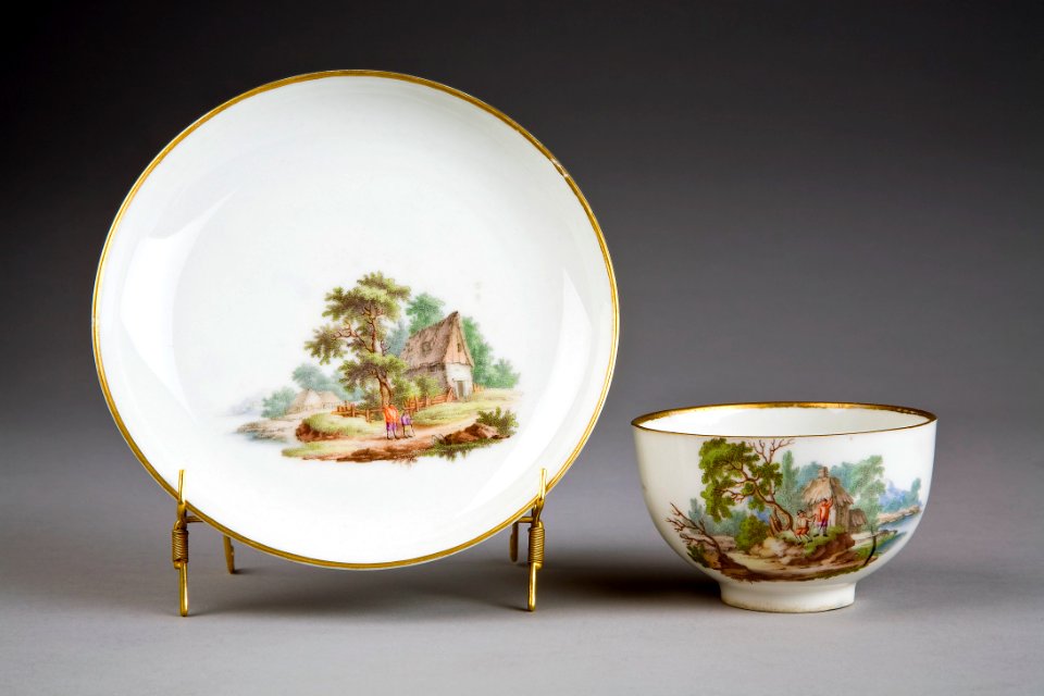Kopp med fat. Zyrich. Schweitz - Hallwylska museet - 86767