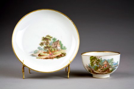 Kopp med fat. Zyrich. Schweitz - Hallwylska museet - 86767